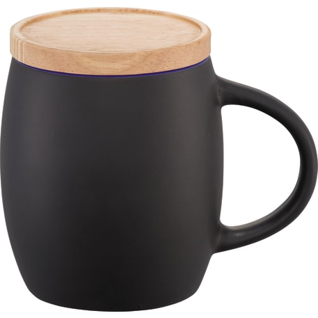 Hearth Ceramic Mug with Wood Lid/Coaster 15oz
