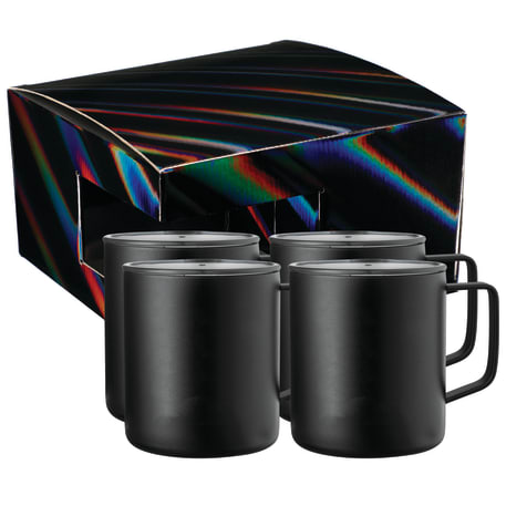 Rover Camp Mug 14oz Powder coated 4 in 1 Gift Set
