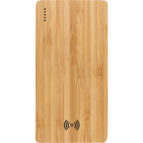 Plank 5000 mAh Bamboo Wireless Power Bank
