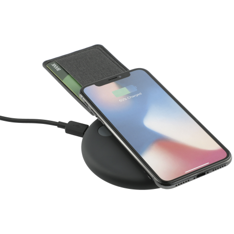 Heathered RFID Phone Wallet and Stand