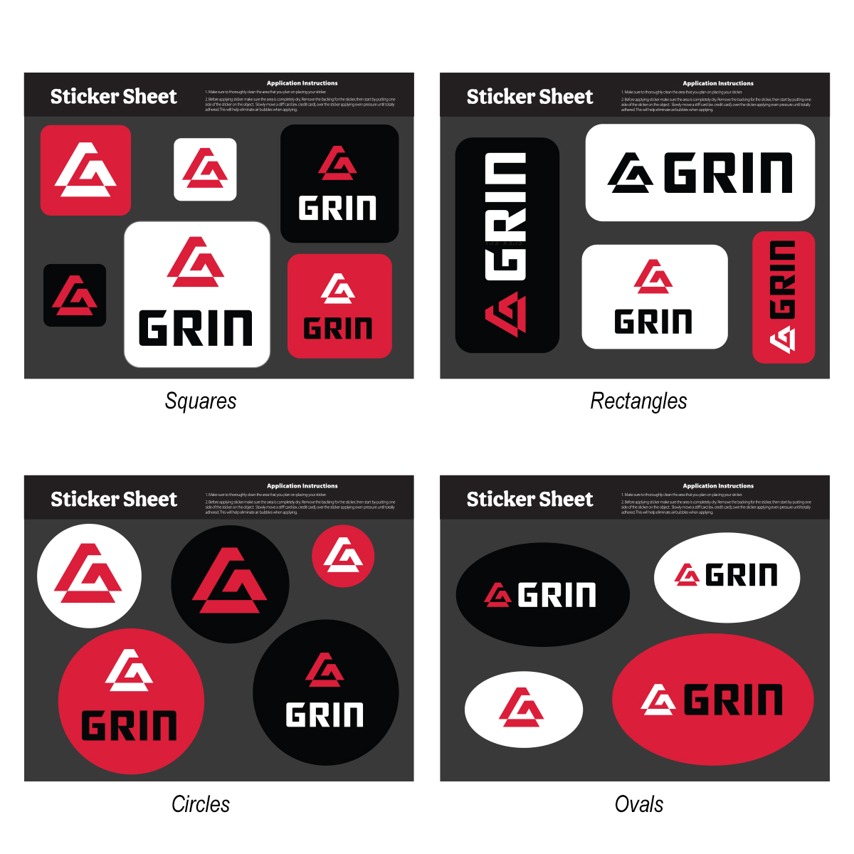 Ultra Removable Sticker Sheet 5.5" x 7" Stock Shapes