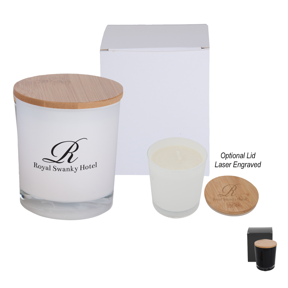 Bamboo Soy Candle With Matching Custom Box