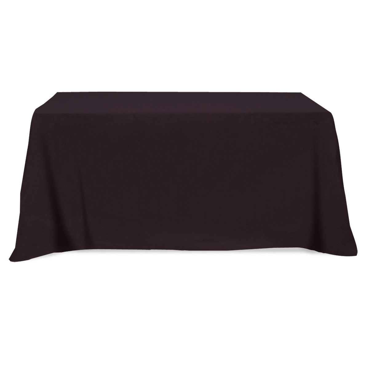 Flat Poly/Cotton 3-sided Table Cover - fits 6 standard table