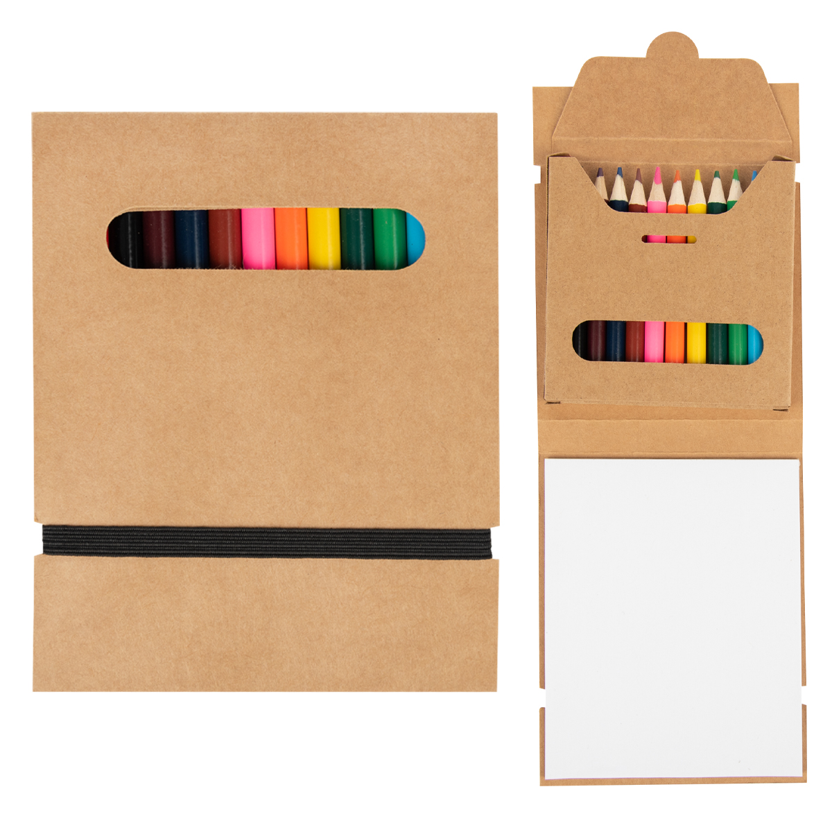 12-Piece Colored Pencil Set With Paper