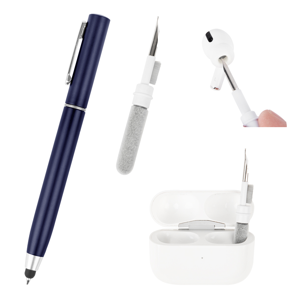 Stylus Pen With Earbud Cleaning Kit