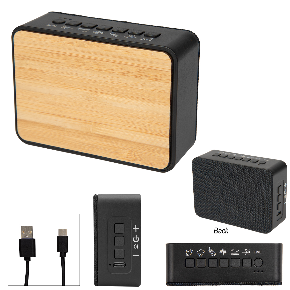 Sound Asleep Bamboo White Noise Machine & Speaker 2.0