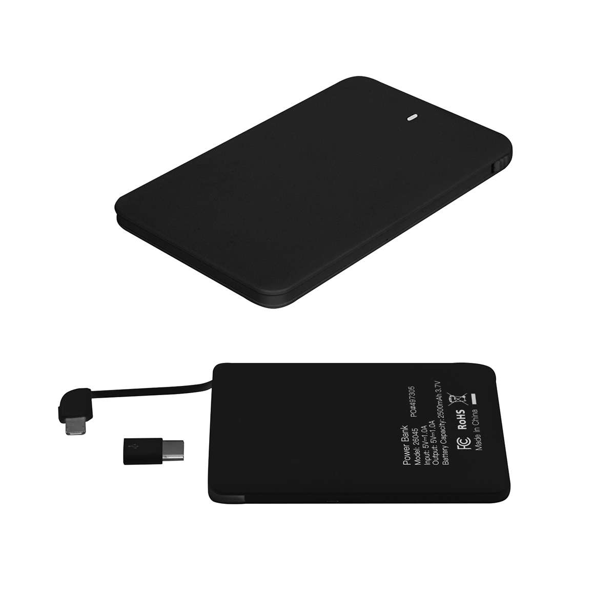 Slim 2500 MAH 3-In-1 Power Bank