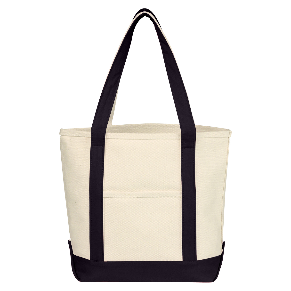 Small Heavy Cotton Canvas Boat Tote Bag With Tackle Twill Patch
