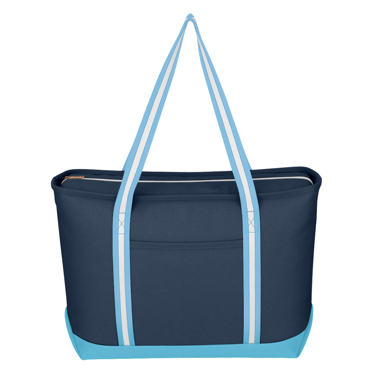 Large Cotton Canvas Admiral Tote Bag With Tackle Twill Patch