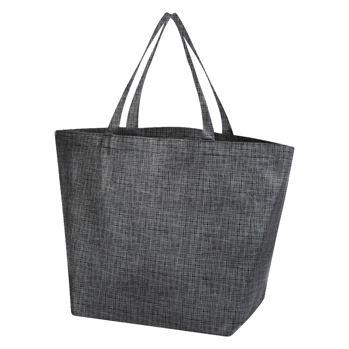 Crosshatch Non-Woven Shopper Tote Bag