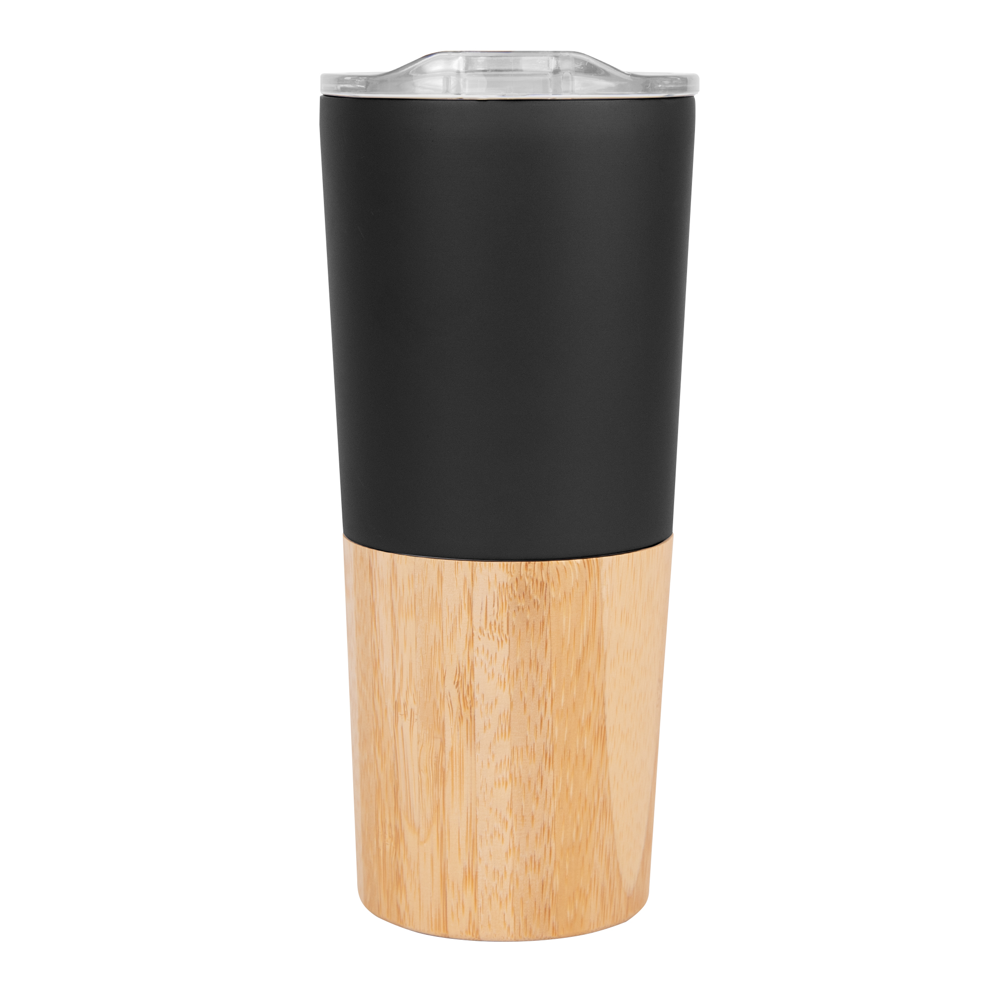 16 Oz. Marlow Stainless Steel Tumbler With Bamboo Base