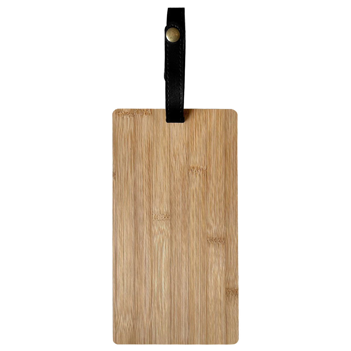 Bamboo Cutting Board With Leatherette Strap