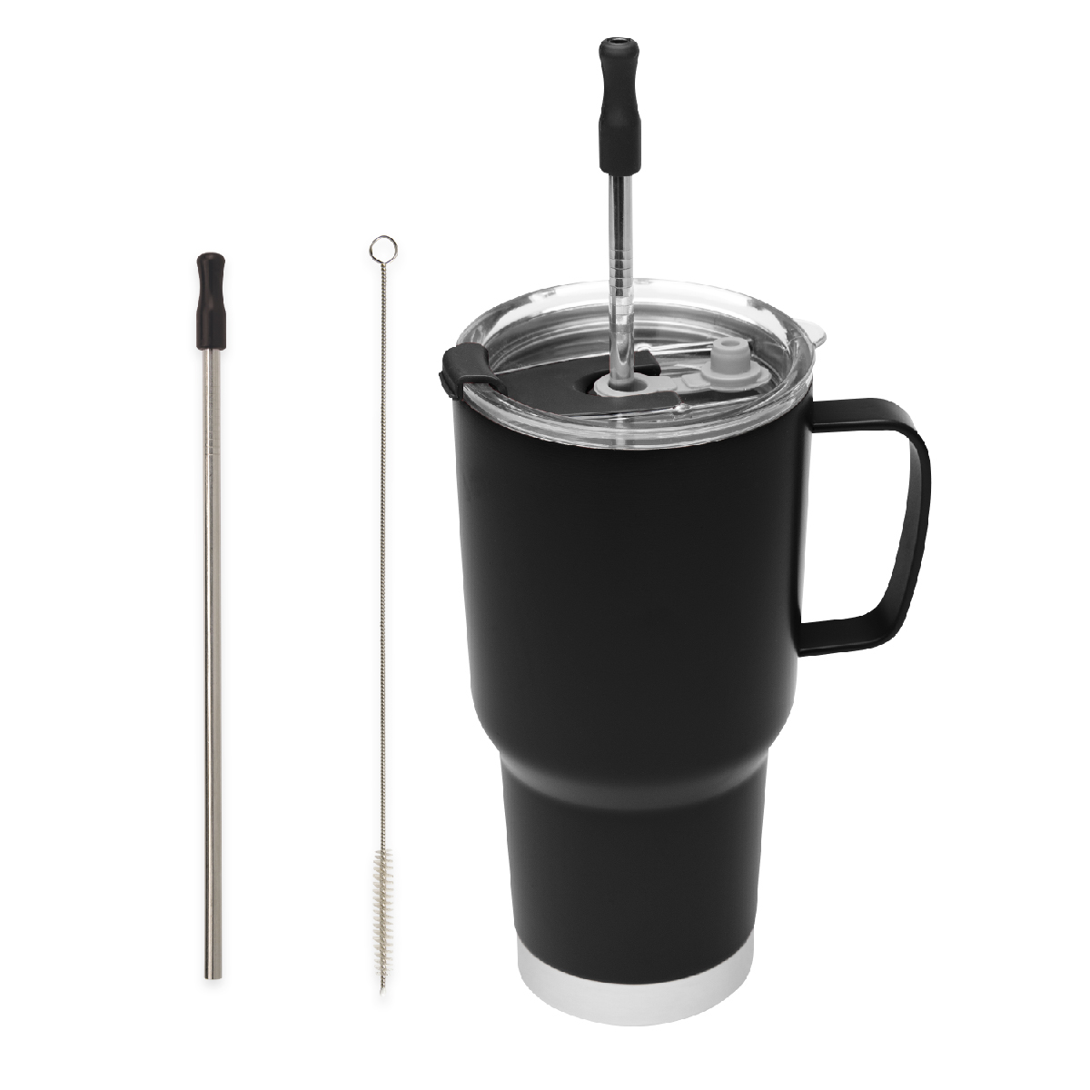 20 Oz. Fulton Stainless Steel Mug With Straw