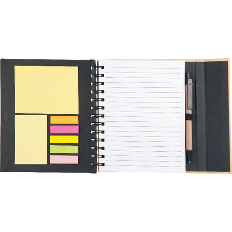 6.5" x 7" Lock-it Spiral Notebook w/Pen