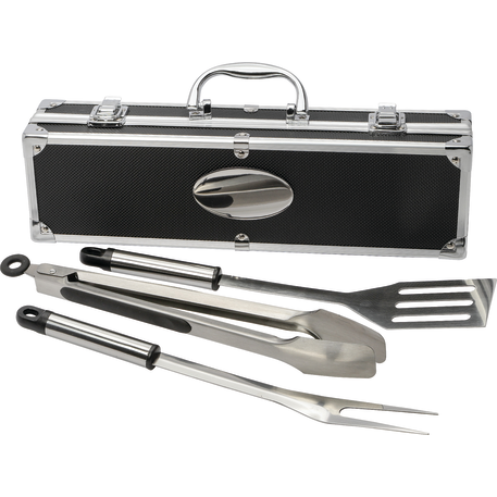 3 Piece BBQ set in Aluminum Case