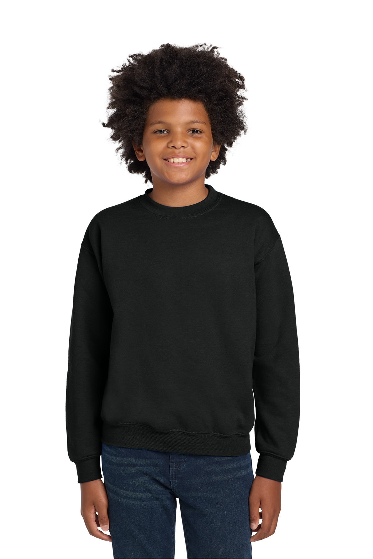 Gildan Youth Heavy Blend Crewneck Sweatshirt.  18000B
