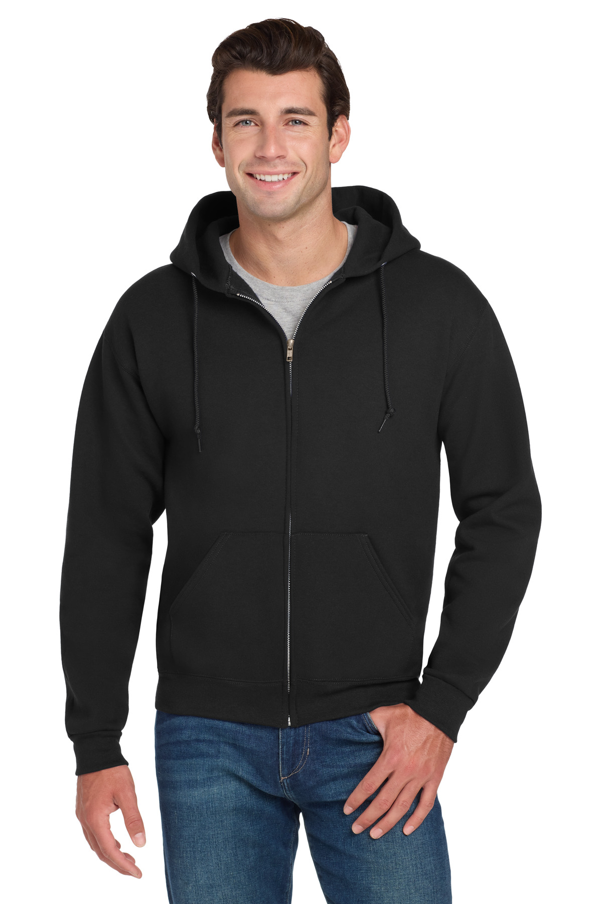 Jerzees Super Sweats NuBlend - Full-Zip Hooded Sweatshirt.  4999M