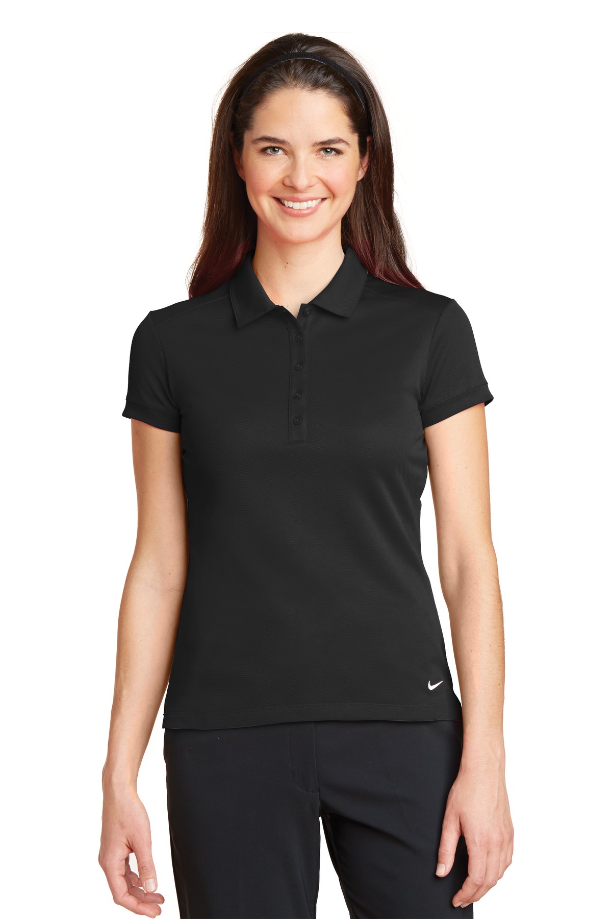 Nike Womens Dri-FIT Solid Icon Pique Modern Fit Polo.  746100