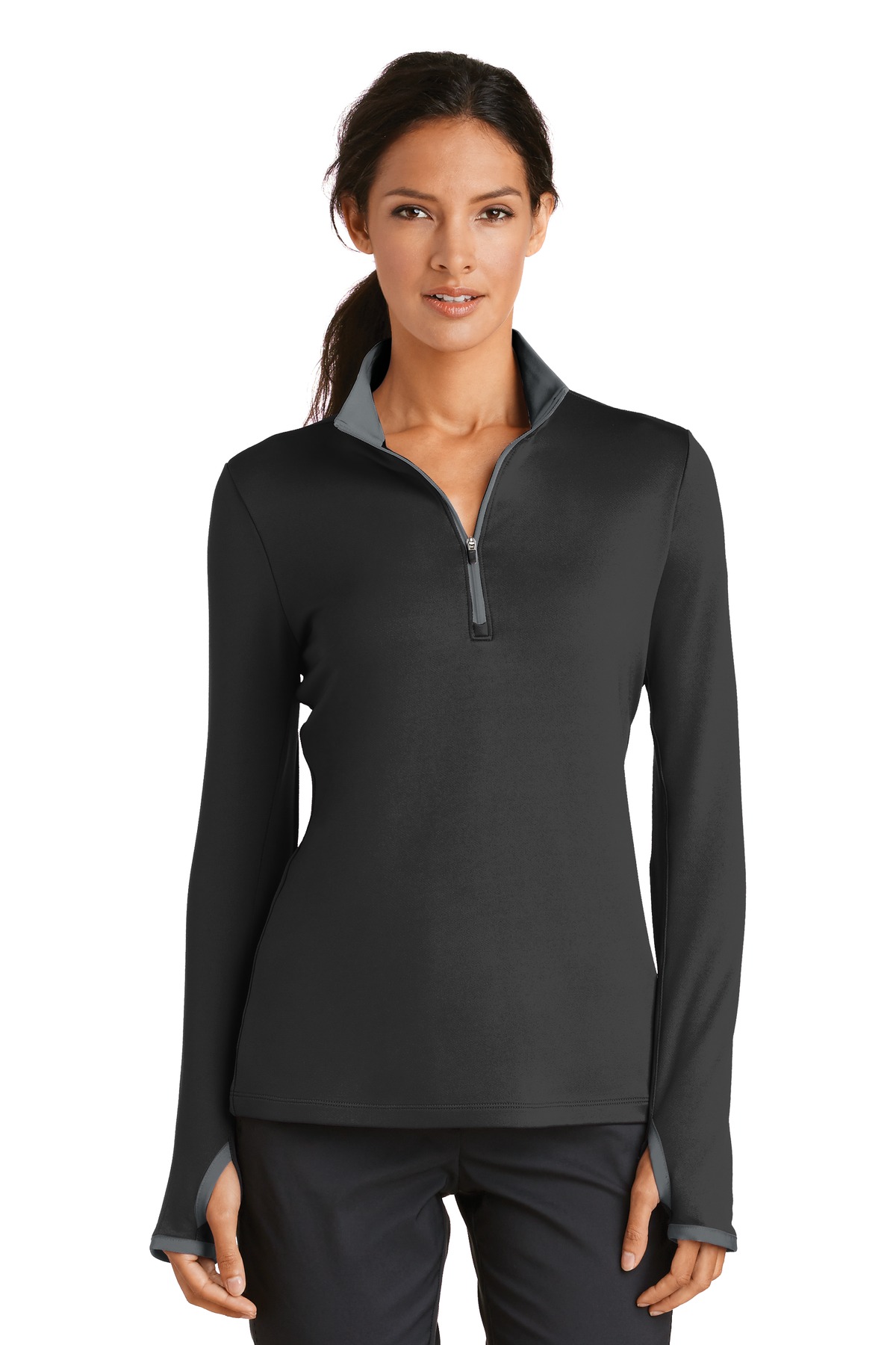 Nike Womens Dri-FIT Stretch 1/2-Zip Cover-Up. 779796