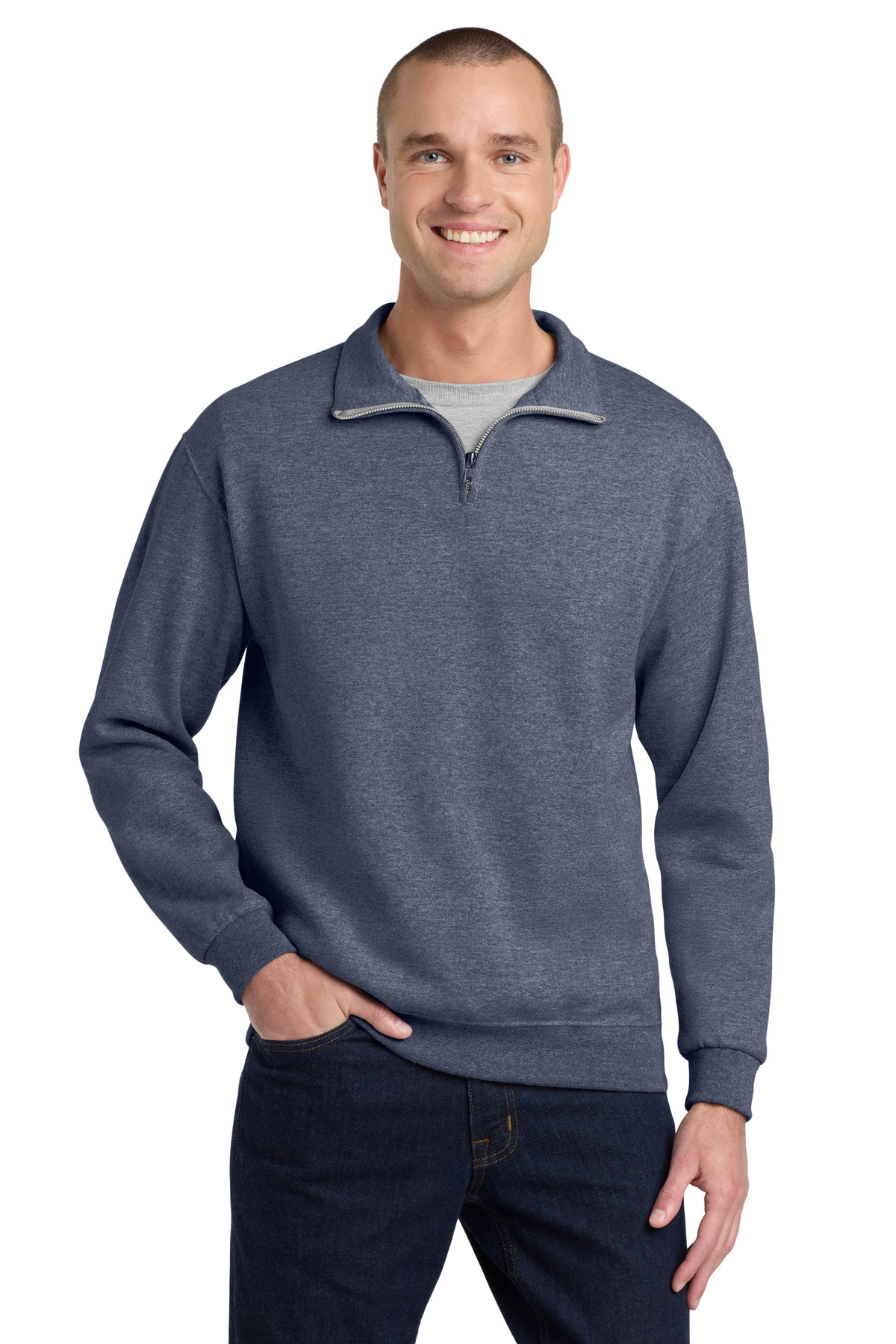Jerzees - NuBlend 1/4-Zip Cadet Collar Sweatshirt. 995M