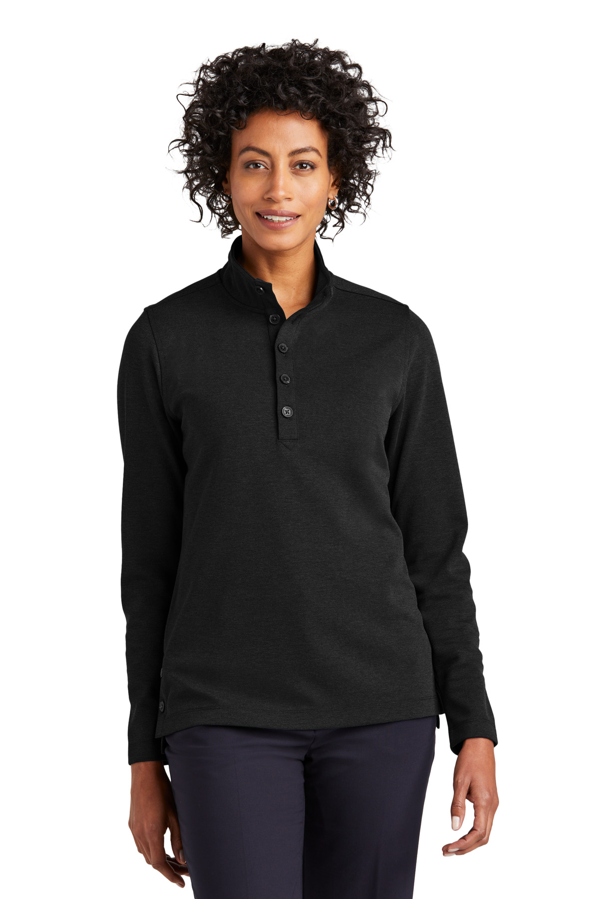 Brooks Brothers Womens Mid-Layer Stretch 1/2-Button BB18203