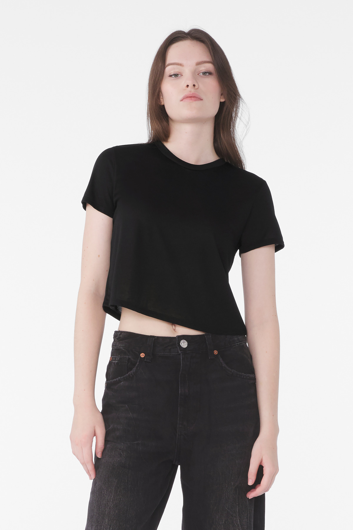 BELLA+CANVAS Womens Flowy Cropped Tee BC8882