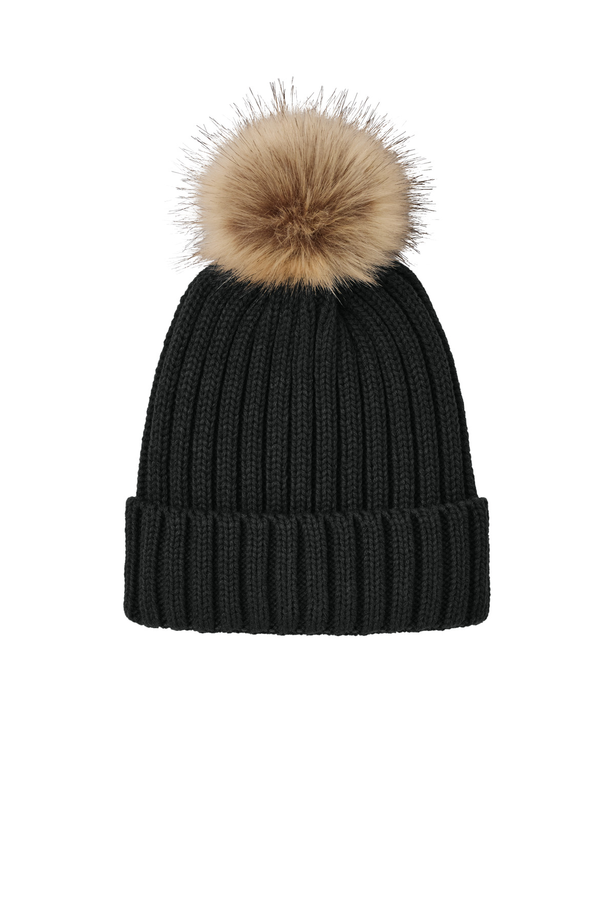 Port Authority Faux Fur Pom Beanie C990
