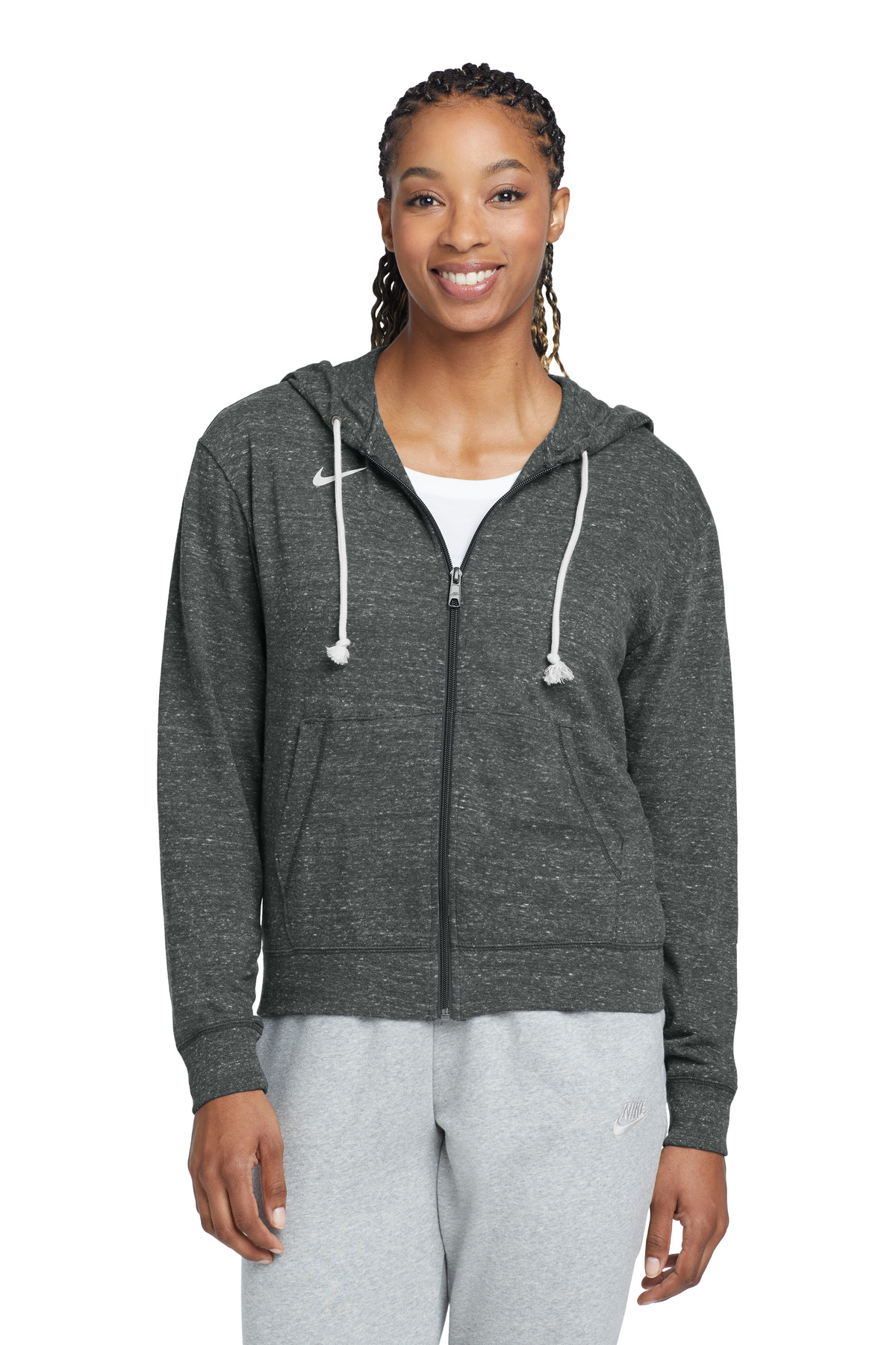 Nike Womens Gym Vintage Full-Zip Hoodie CN9402