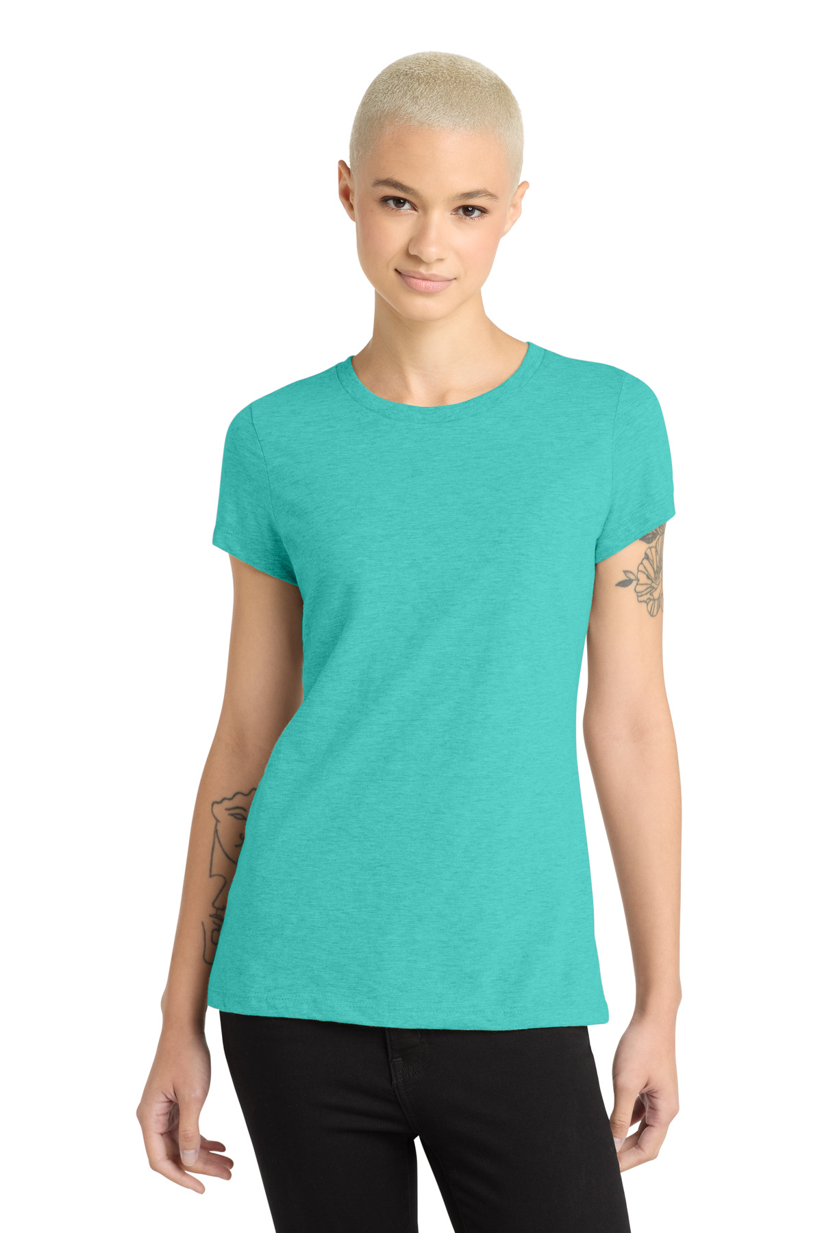 District  Womens Perfect Blend CVC Tee. DM108L