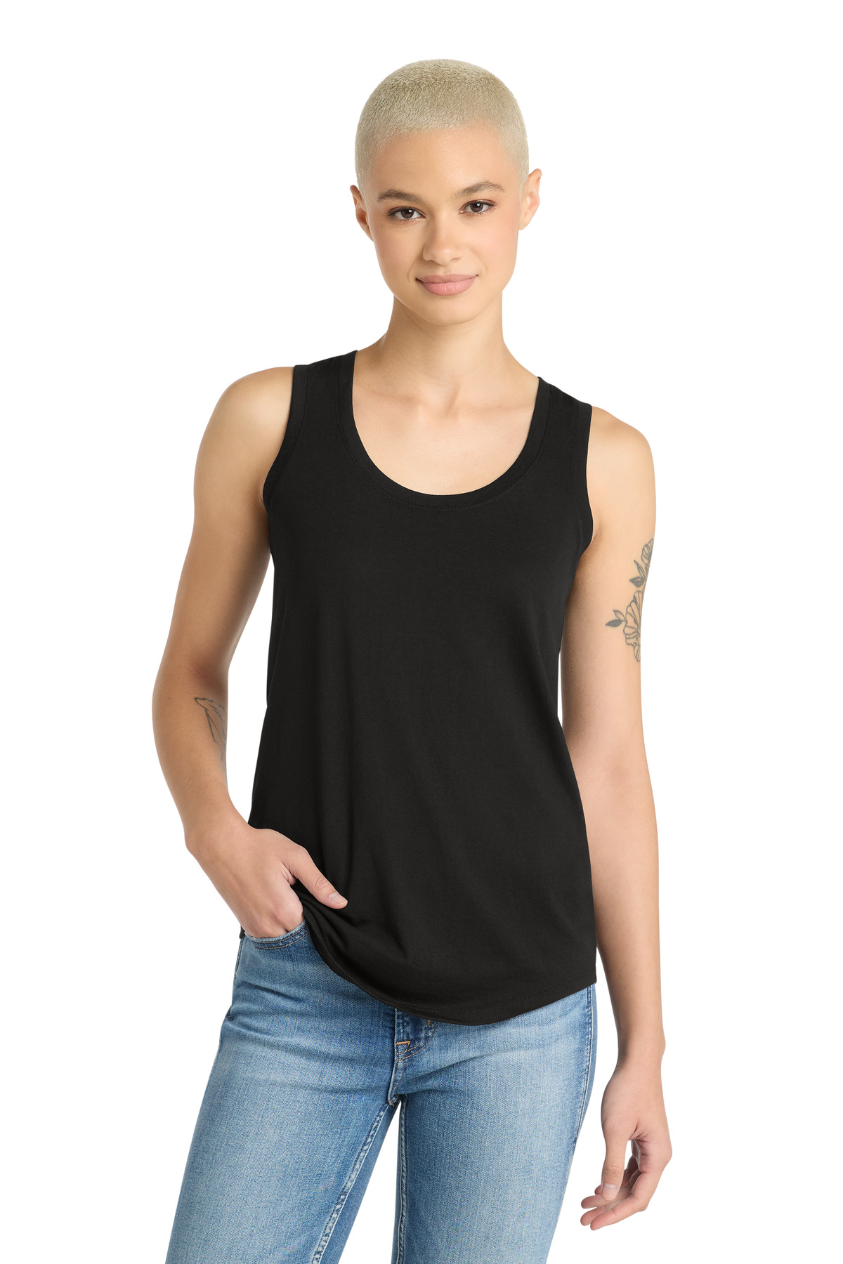 District  Womens Perfect Tri Racerback Tank. DM138L