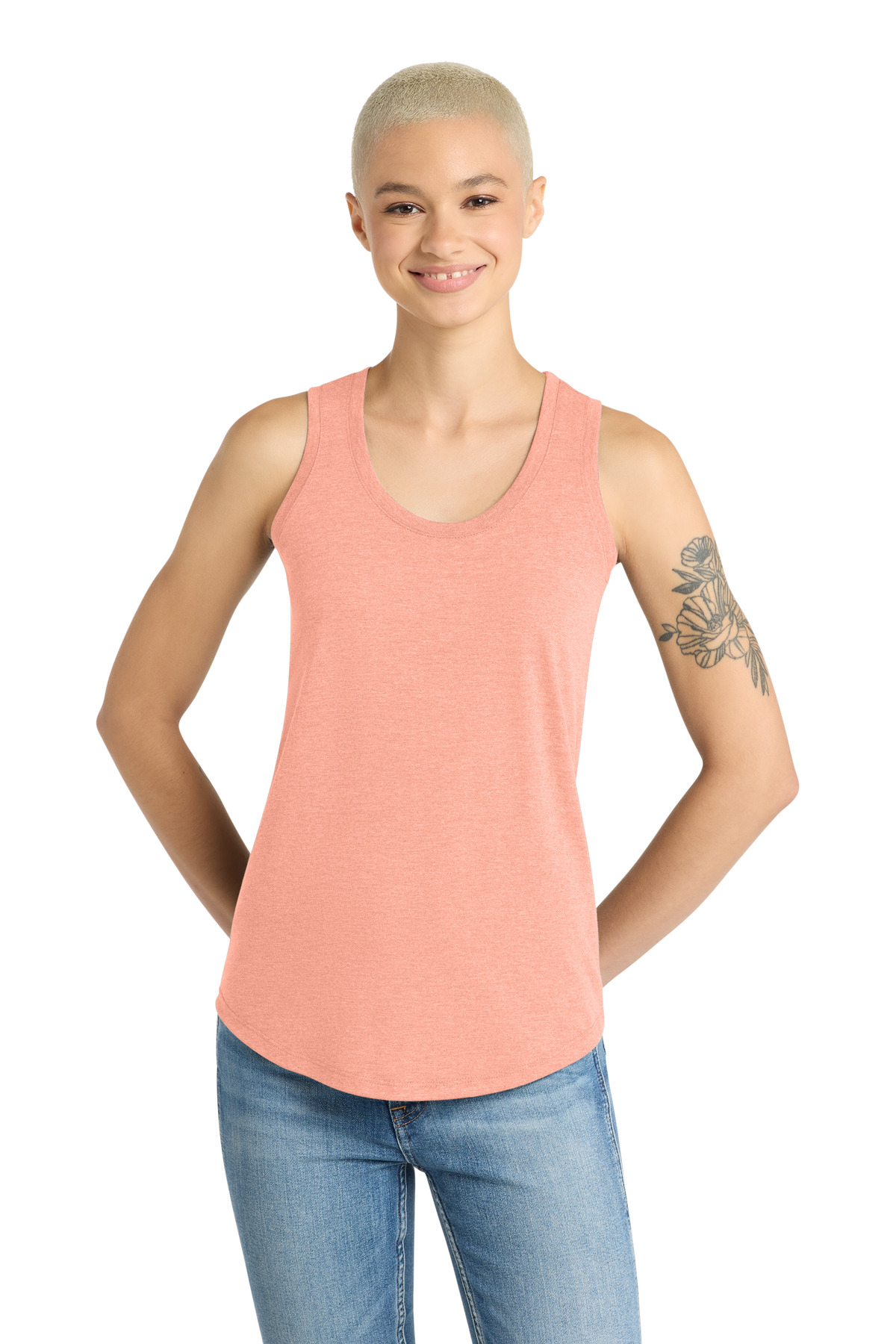 District  Womens Perfect Tri Racerback Tank. DM138L