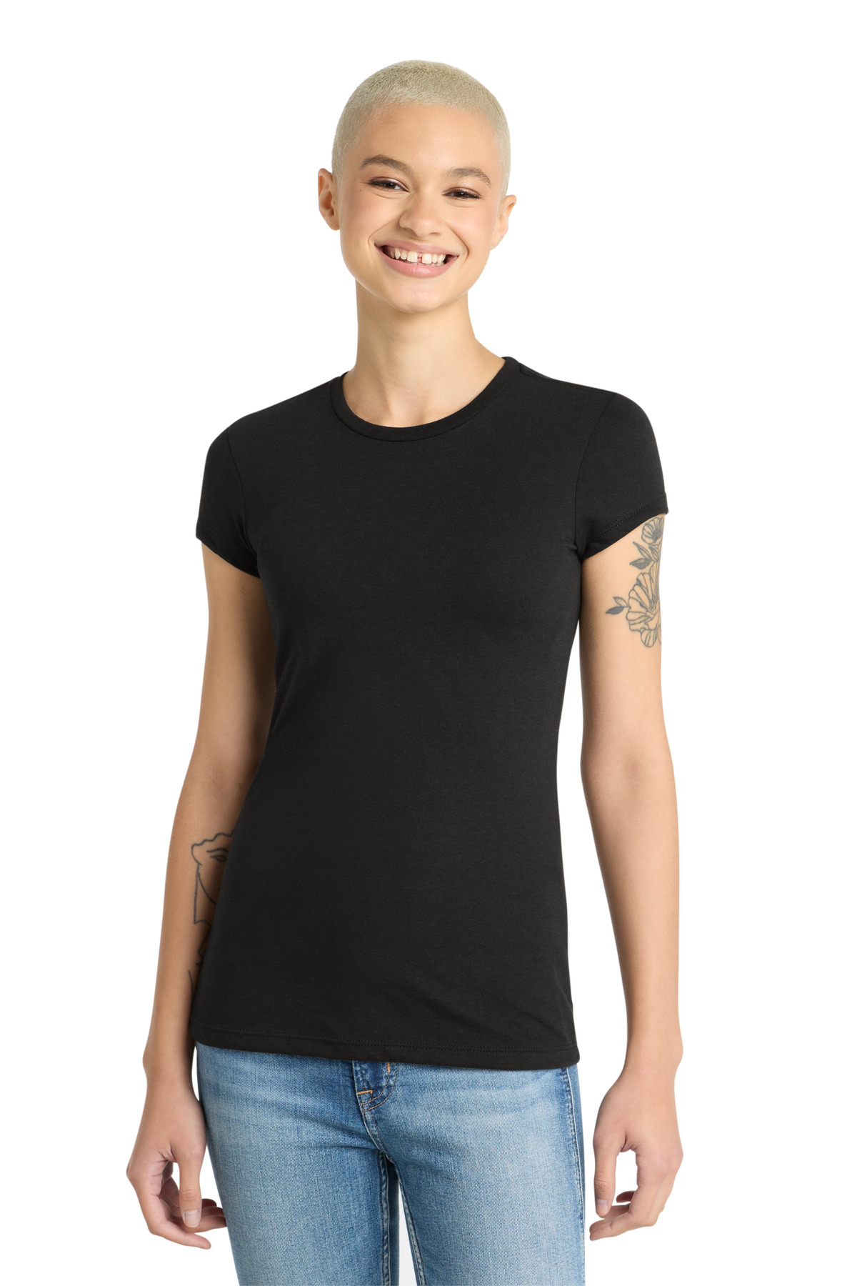 District  Womens Fitted Perfect Tri  Tee. DT155