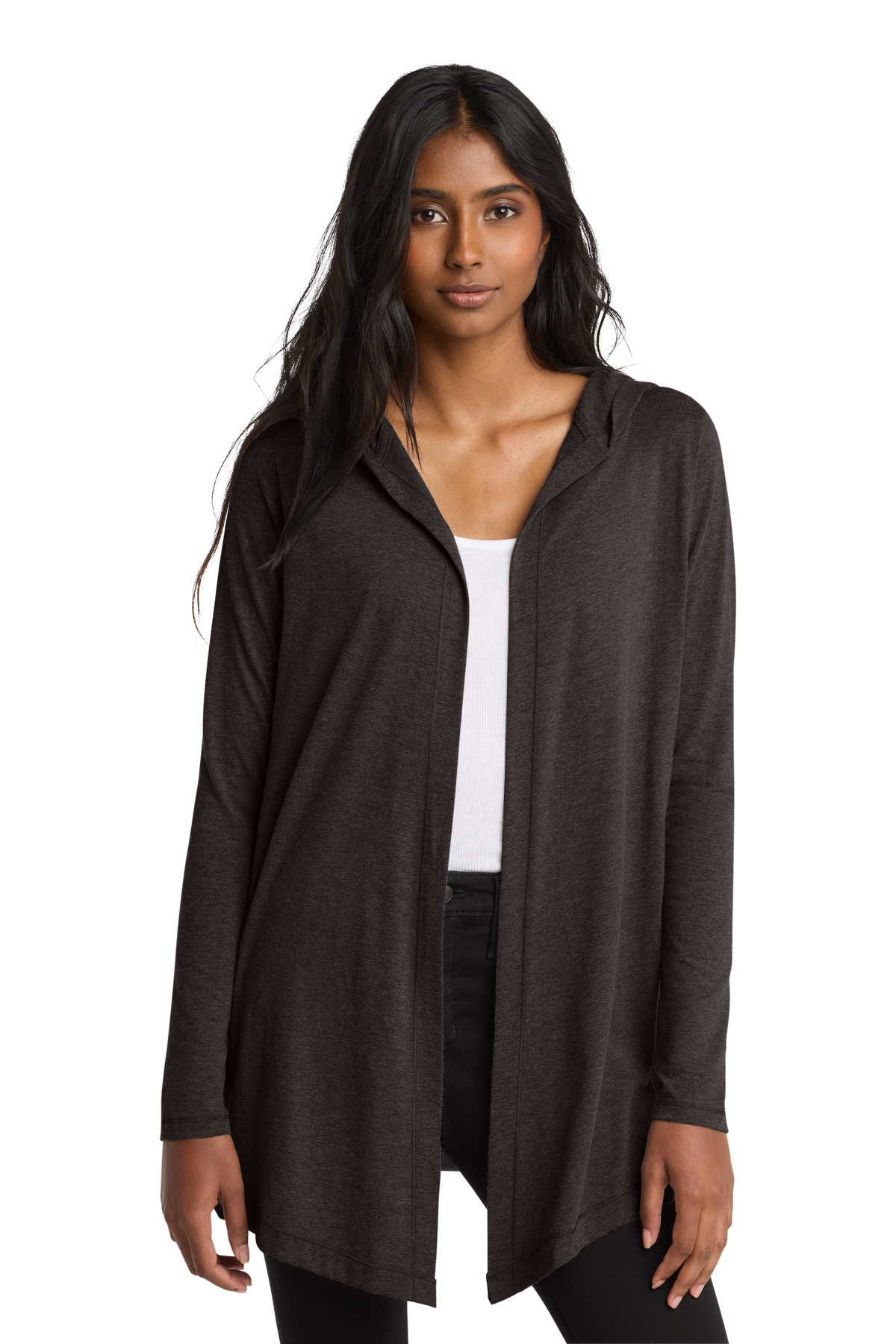 District  Womens Perfect Tri  Hooded Cardigan. DT156