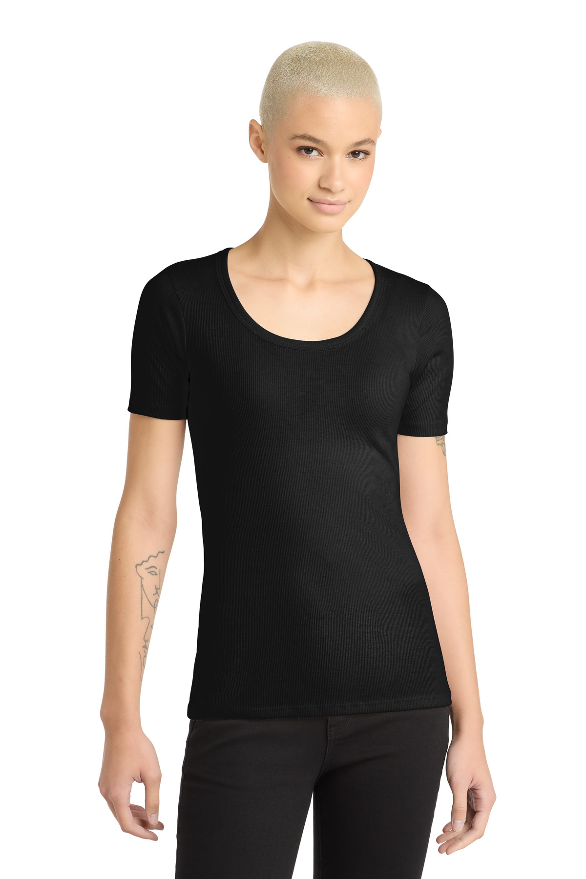 District Womens V.I.T.Rib Scoop Neck Tee DT6020