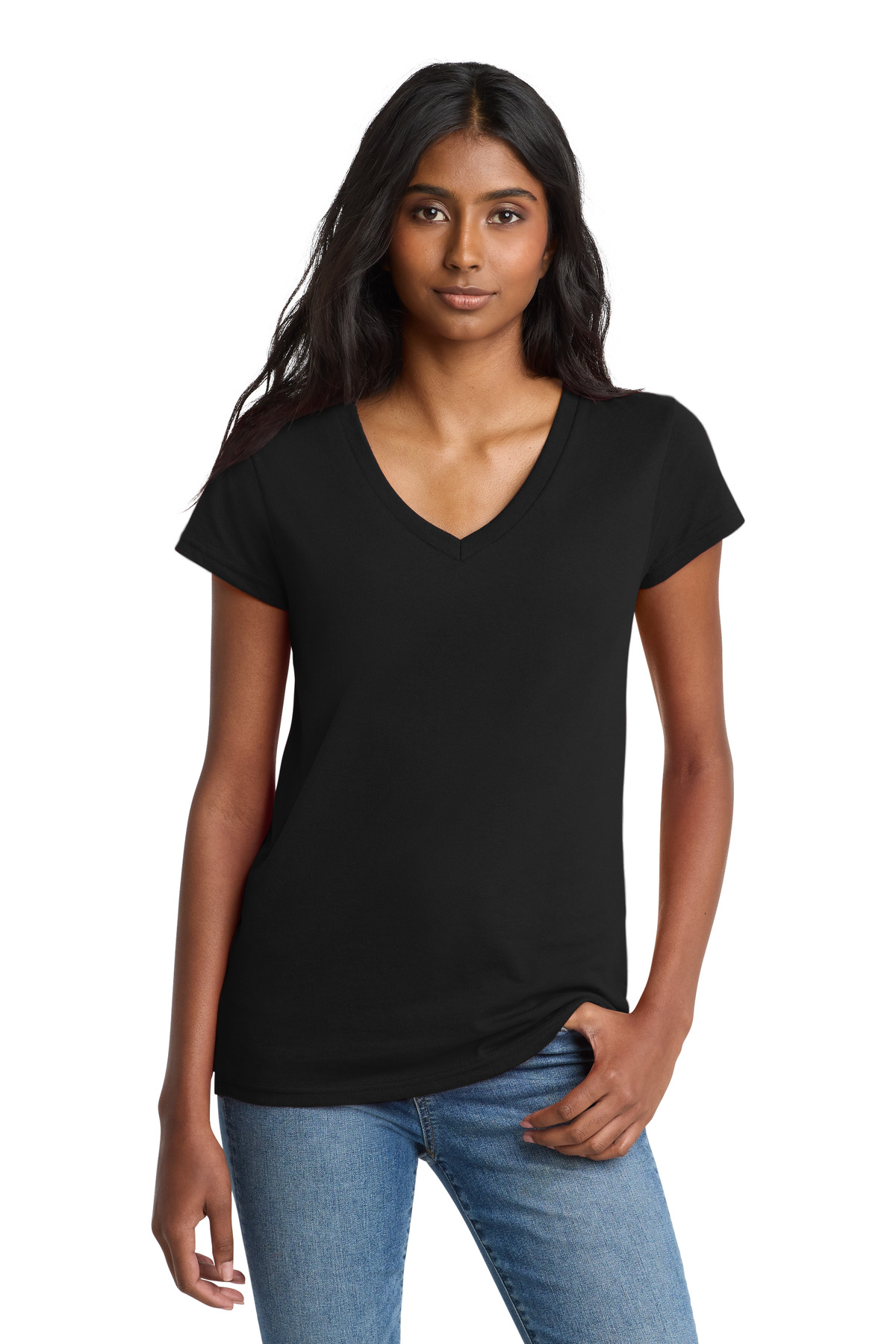 District  Womens Re-Tee  V-Neck DT8001