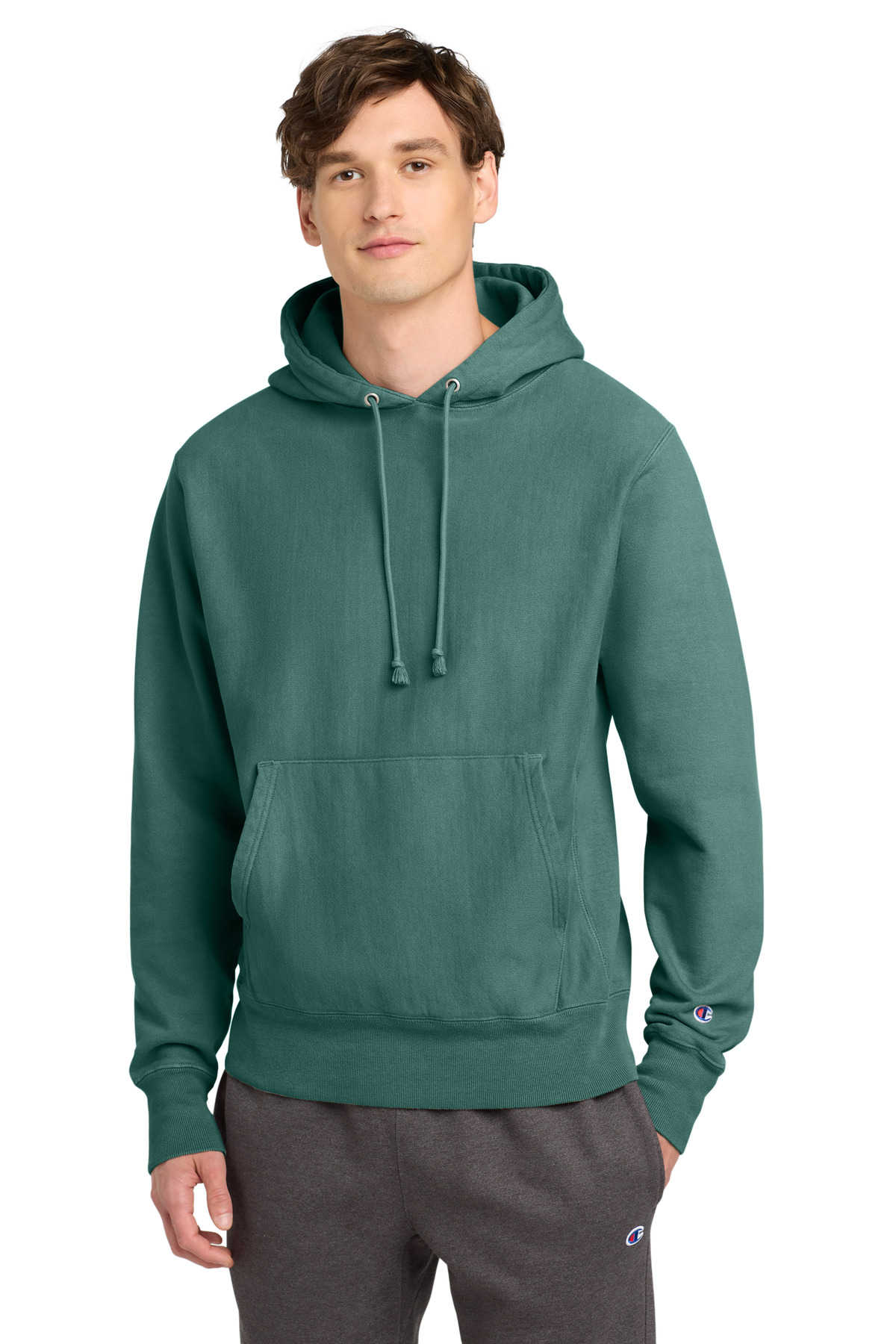 Champion  Reverse Weave  Garment-Dyed Hooded Sweatshirt. GDS101