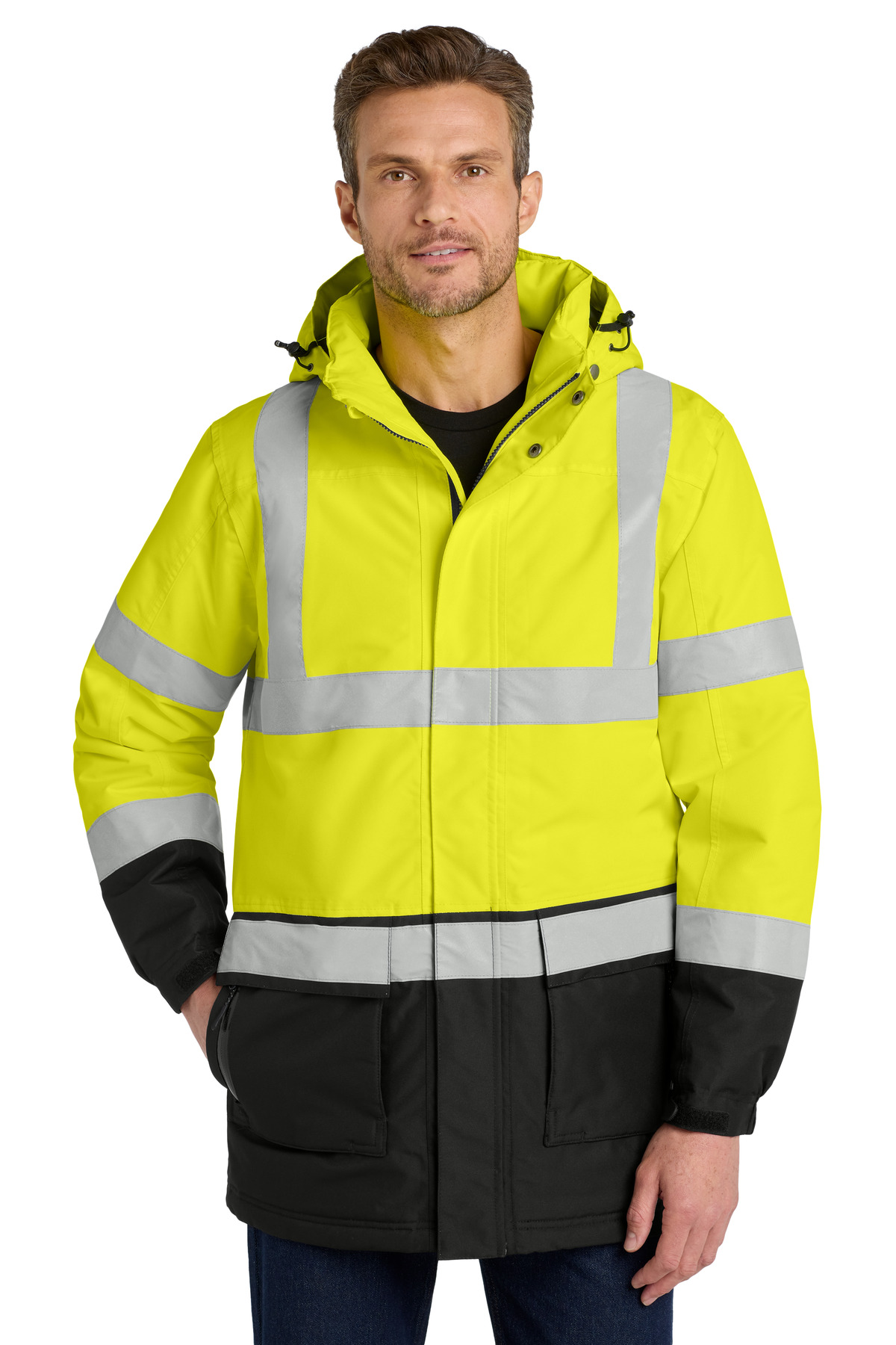 Port Authority ANSI 107 Class 3 Safety Heavyweight Parka. J799S