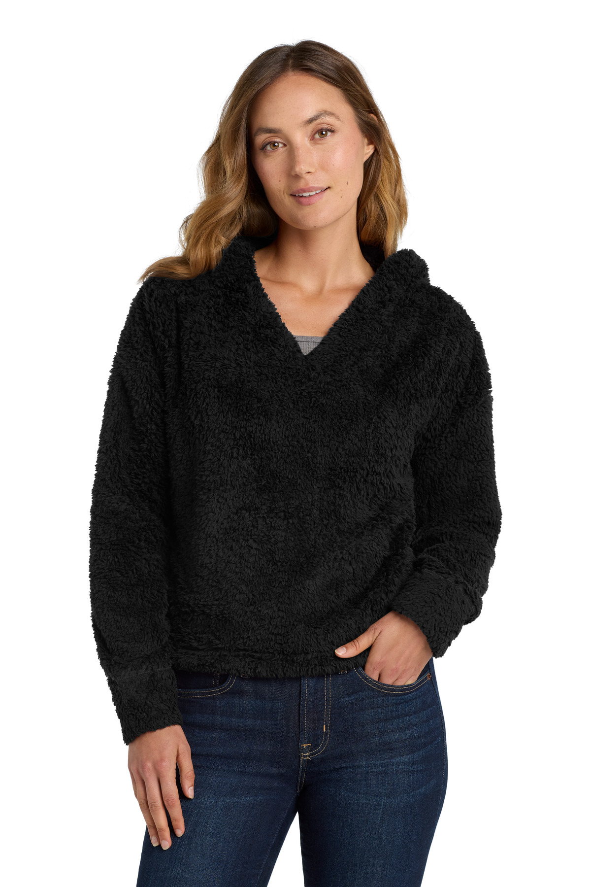 Port Authority  Womens Cozy Fleece Hoodie. L132