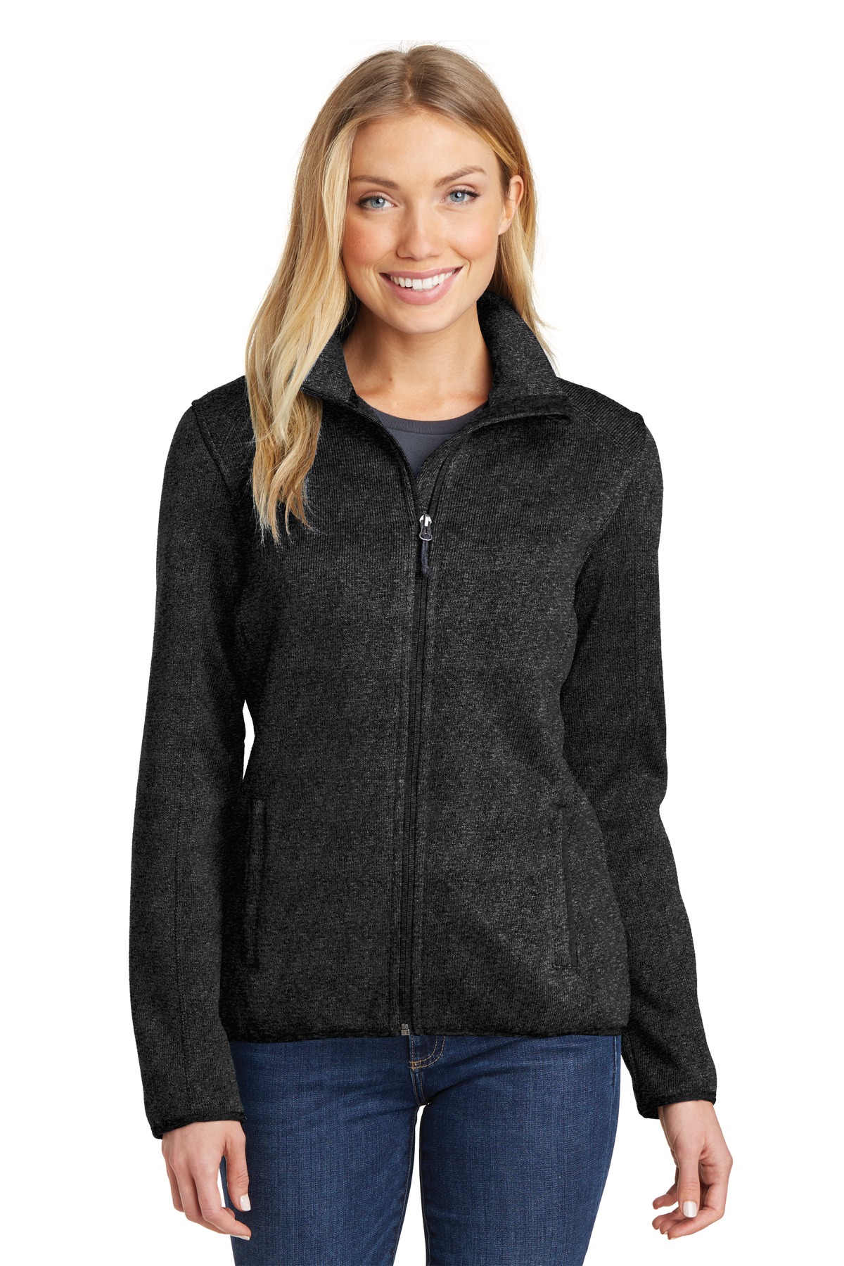Port Authority Womens Sweater Fleece Jacket. L232
