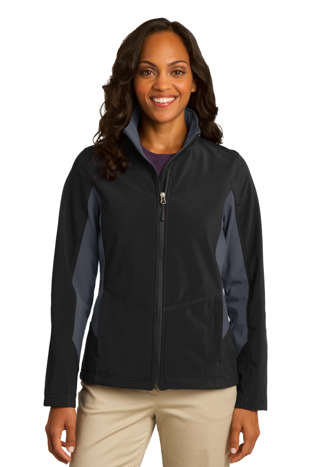 Port Authority Womens Core Colorblock Soft Shell Jacket. L318