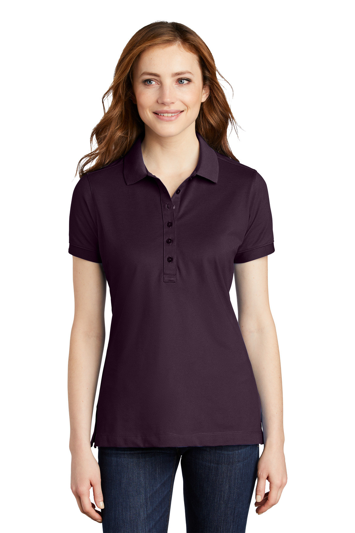 Port Authority Womens Stretch Pique Polo. L555