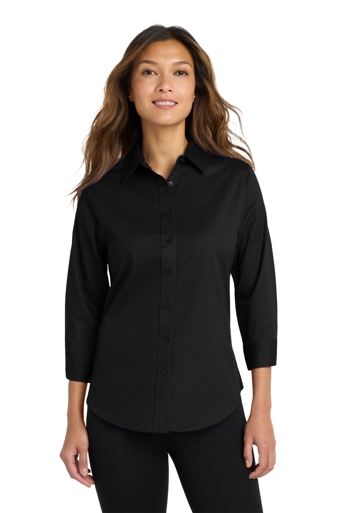 Port Authority Womens 3/4-Sleeve Easy Care Shirt. L612