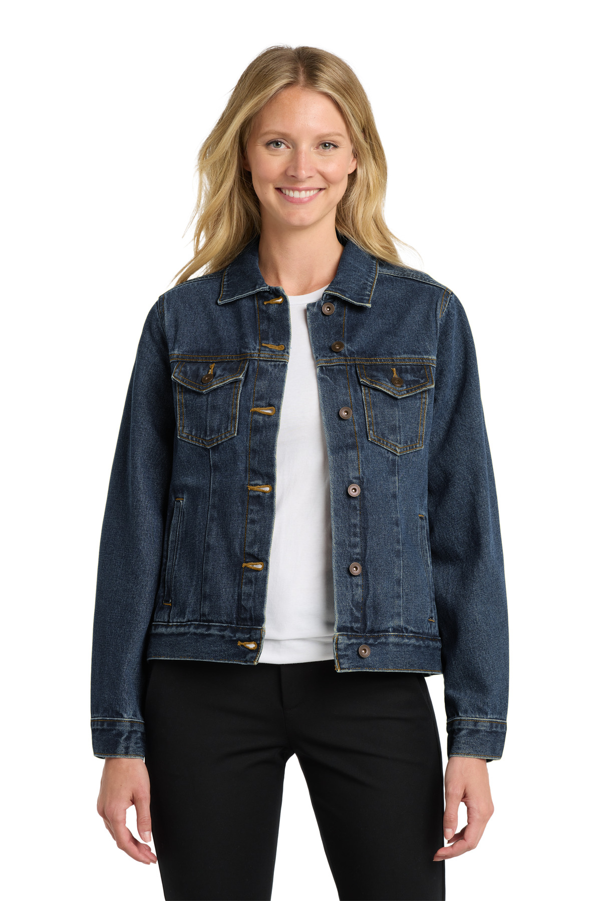 Port Authority Womens Denim Jacket. L7620
