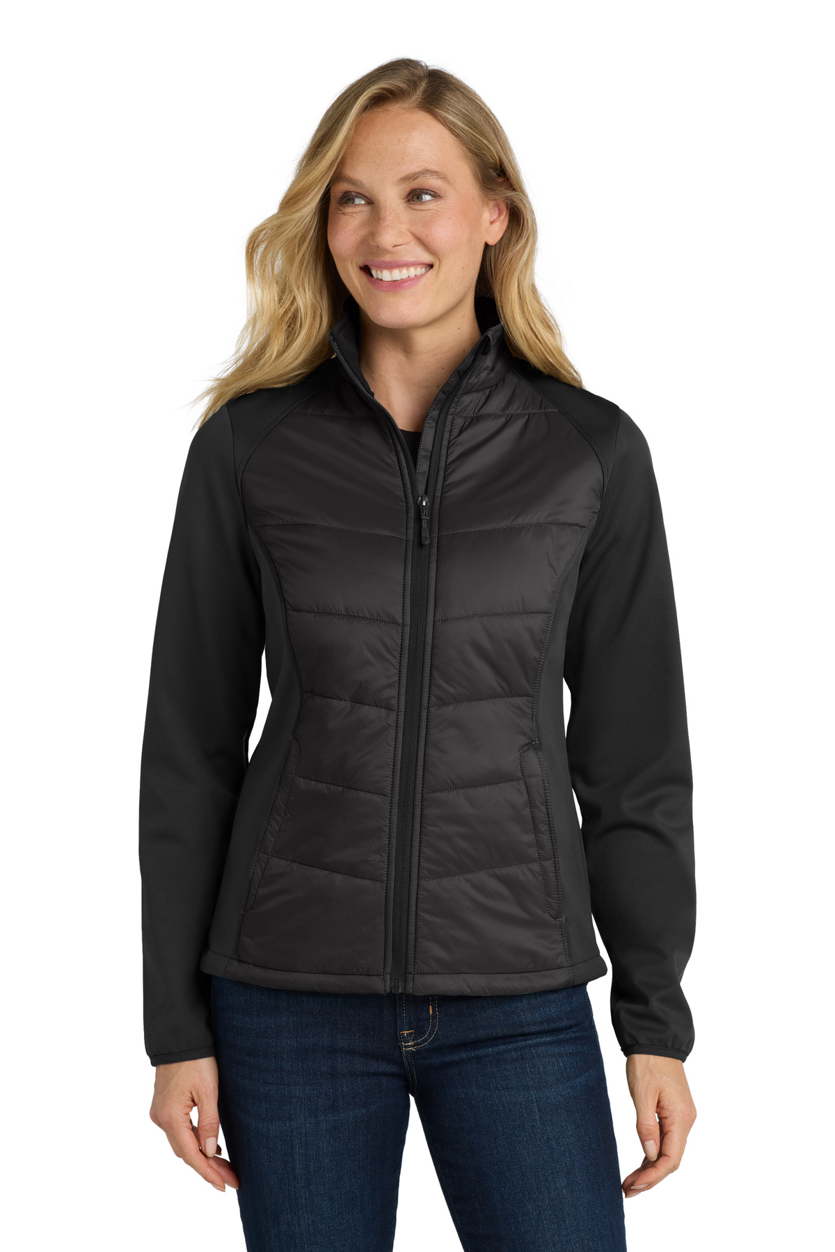 Port Authority Womens Hybrid Soft Shell Jacket. L787