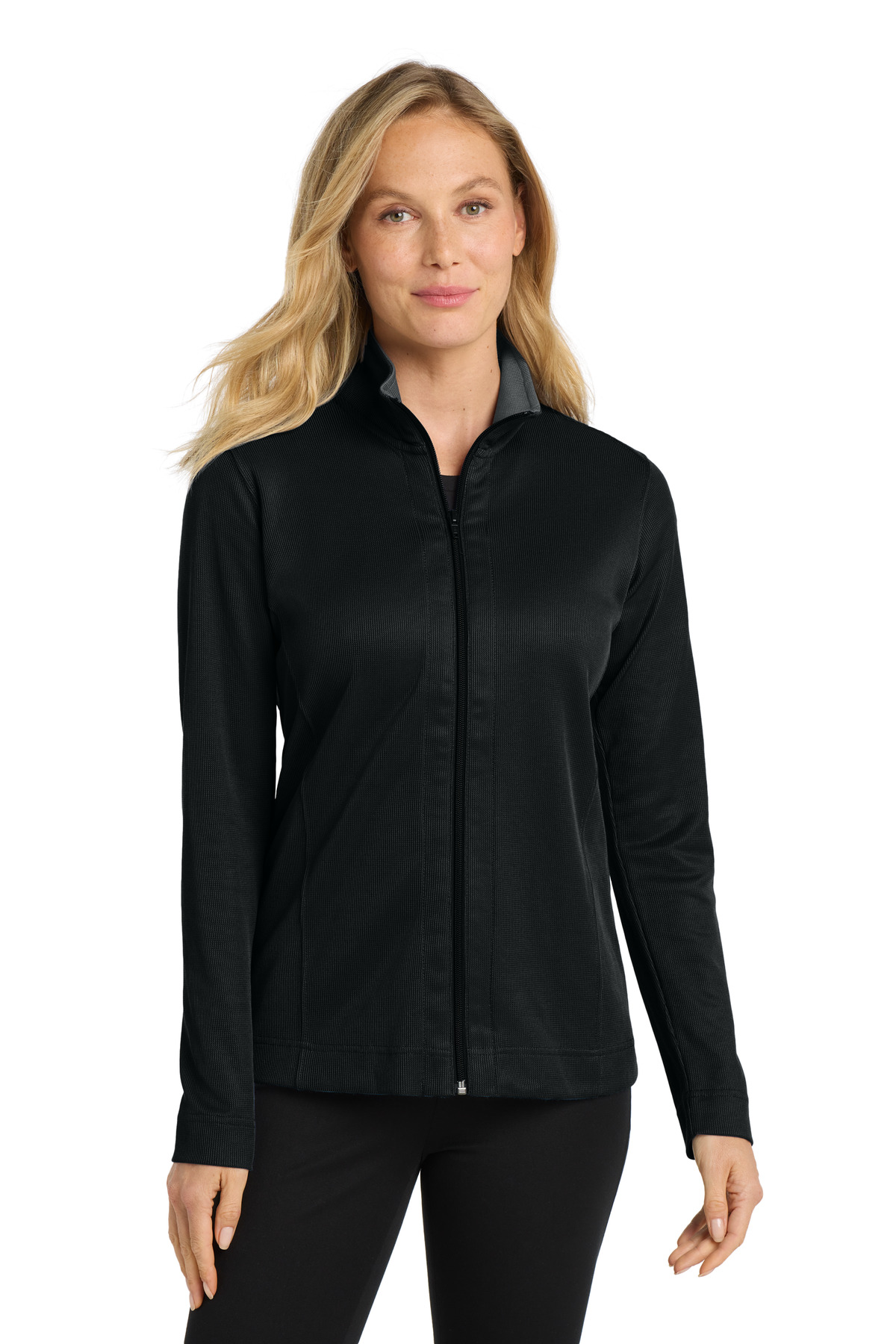 Port Authority Womens Vertical Texture Full-Zip Jacket. L805