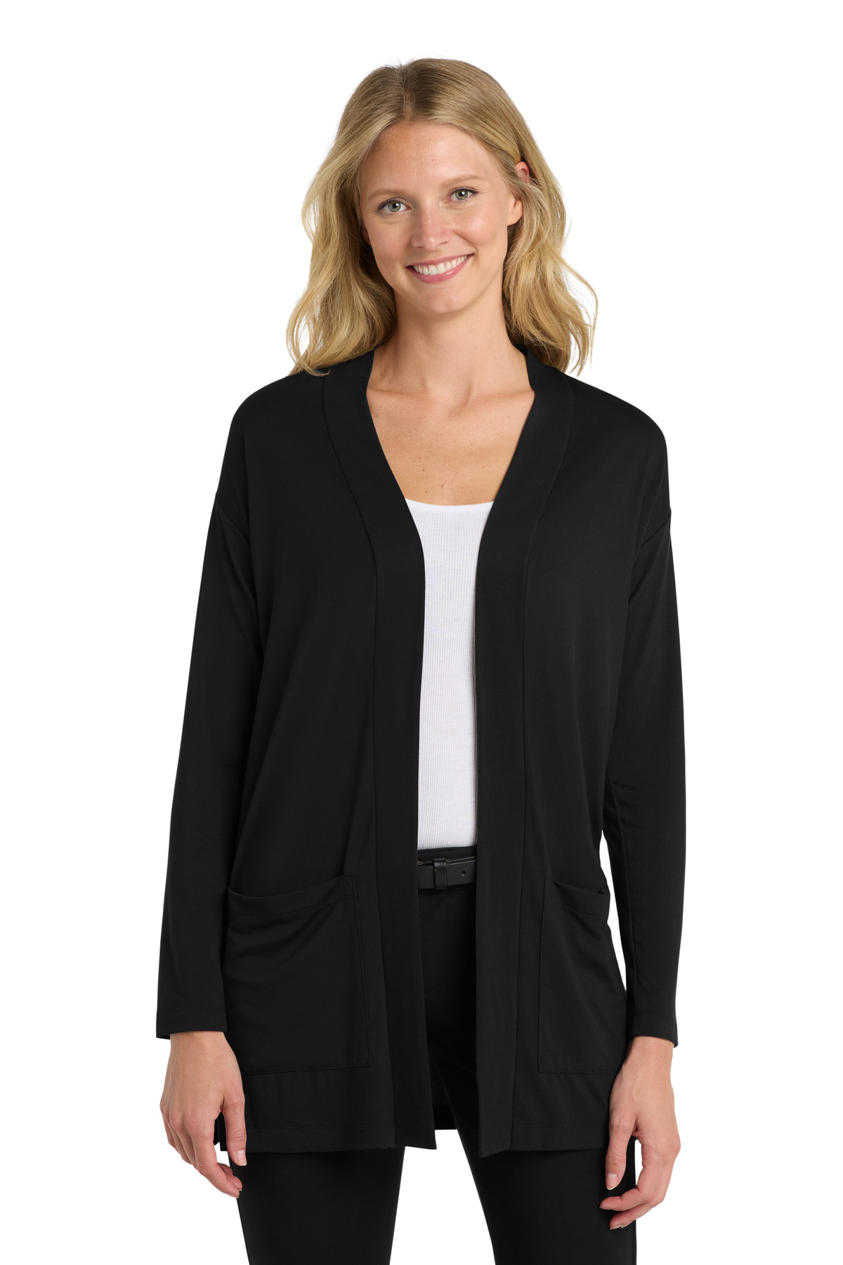 Port Authority  Womens Concept Long Pocket Cardigan . LK5434