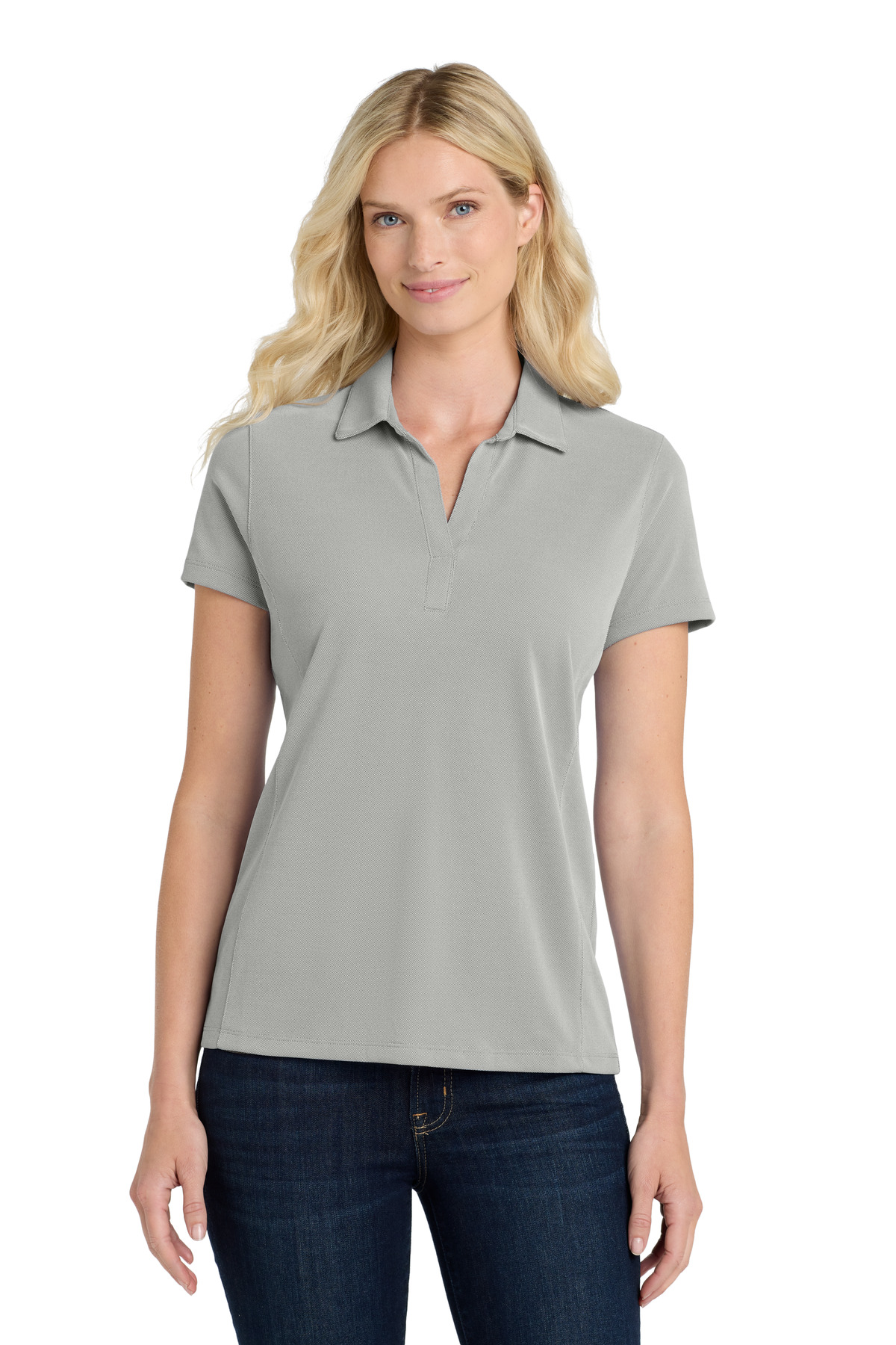 Port Authority  Womens Poly Oxford Pique Polo. LK582