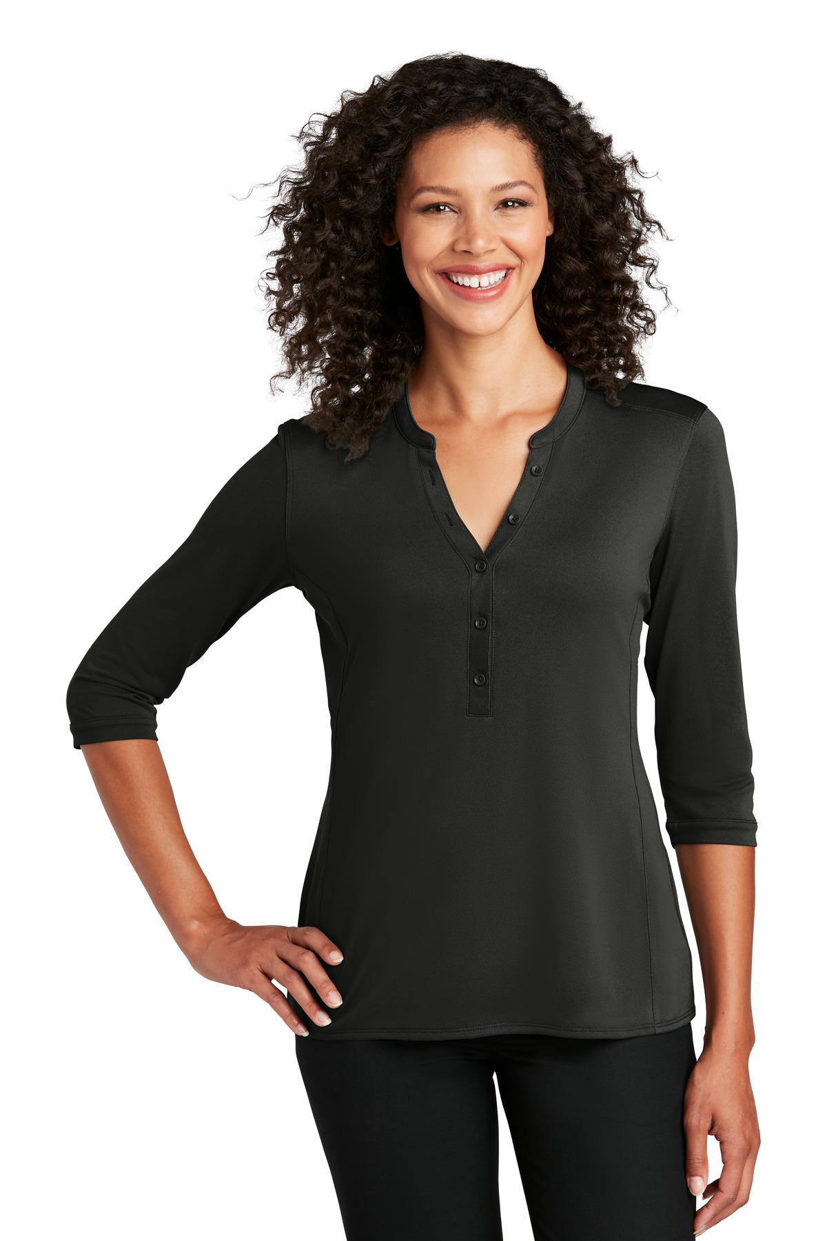 Port Authority   Womens UV Choice Pique Henley LK750