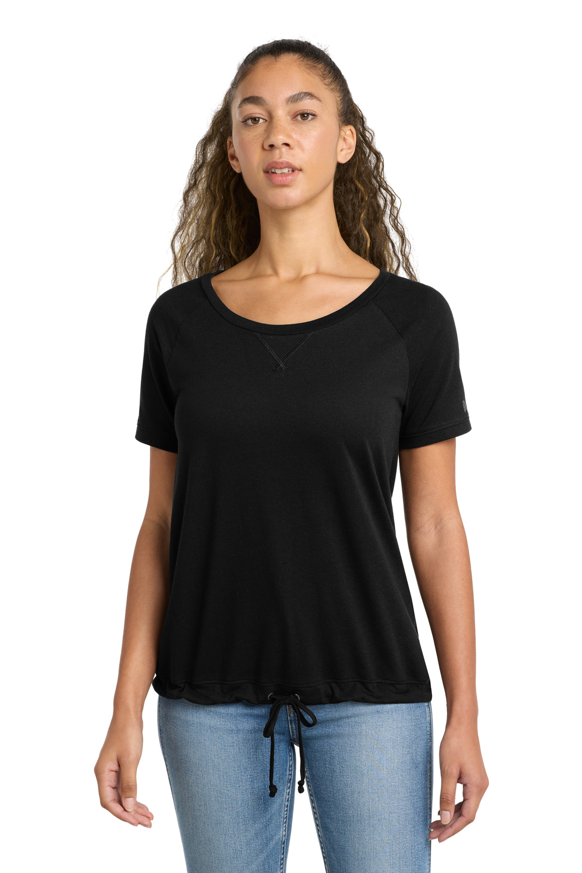 New Era  Womens Tri-Blend Performance Cinch Tee. LNEA133