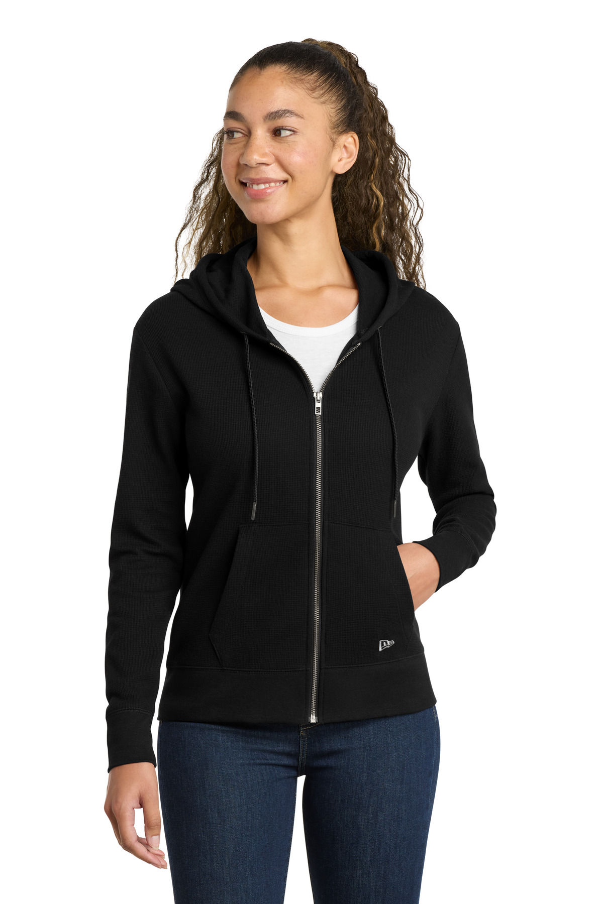 New Era Womens Thermal Full-Zip Hoodie LNEA141